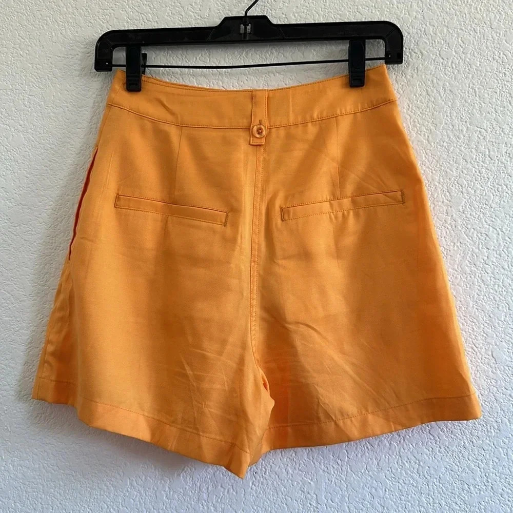 NWOT L'Academie The Roxy Short in Orange - Picture 11 of 11